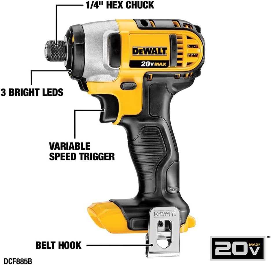 imageDEWALT 20V MAX 5Tool Power Tools Combo Kit Includes 12 Cordless Drill14 Impact Driver Reciprocating Saw Circular Saw Oscillating Tool 5Ah Battery and Charger DCK540D120V MAX 5pc Tool Kit