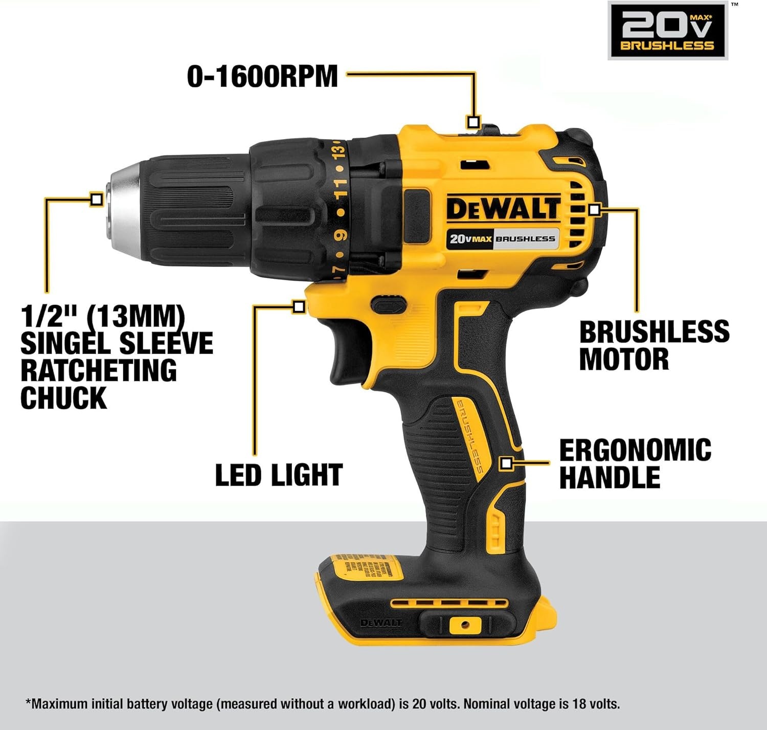 imageDEWALT 20V MAX 7Tool Combo Kit Includes Cordless Drill Impact Driver Reciprocating Saw Circular Saw Oscillating Tool Random Orbital Sander Jigsaw 5Ah Battery and Charger DCK751P17 Tool Combo Kit