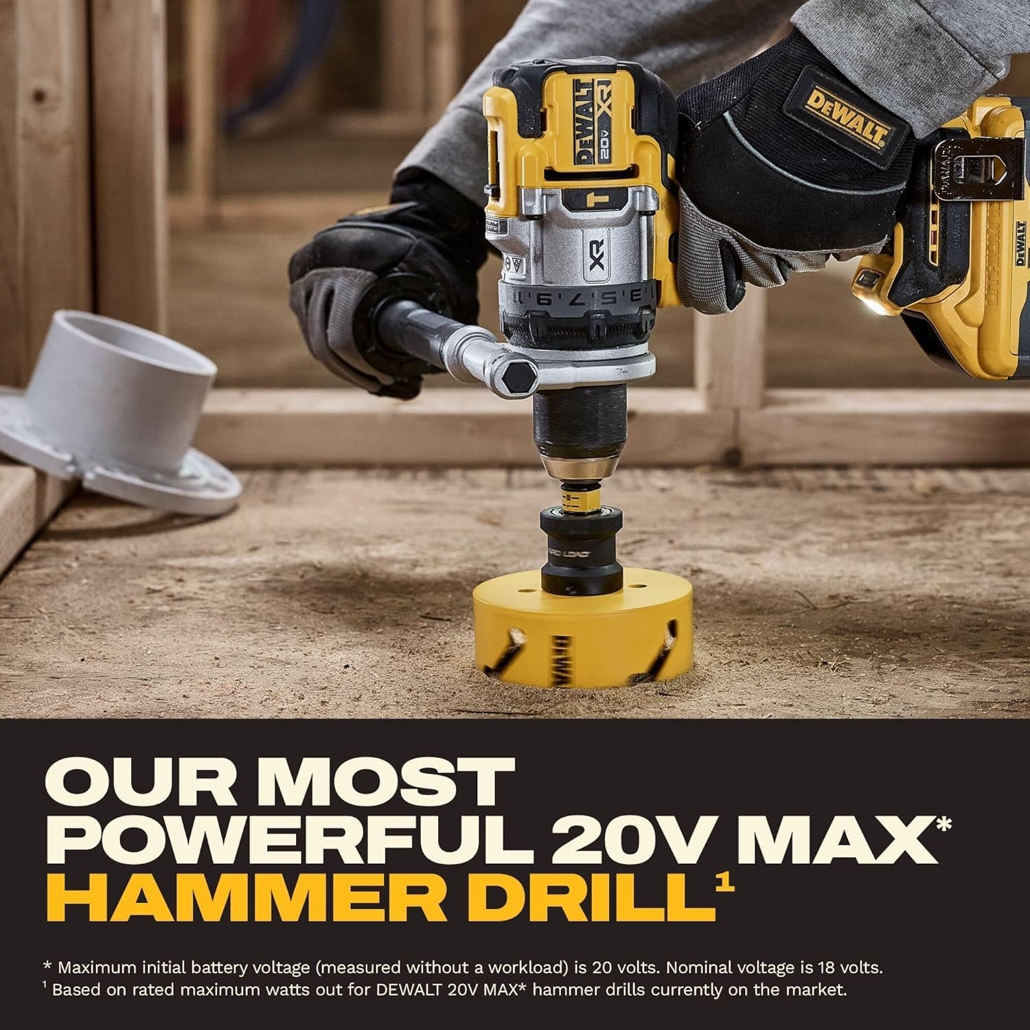 imageDEWALT 20V MAX XR Brushless Hammer Drill 12 In and High Torque 14 Impact Driver Combo with 2 x 4 Ah Batteries and 4 Amp Charger DCK2112QQ22 Tools Bag