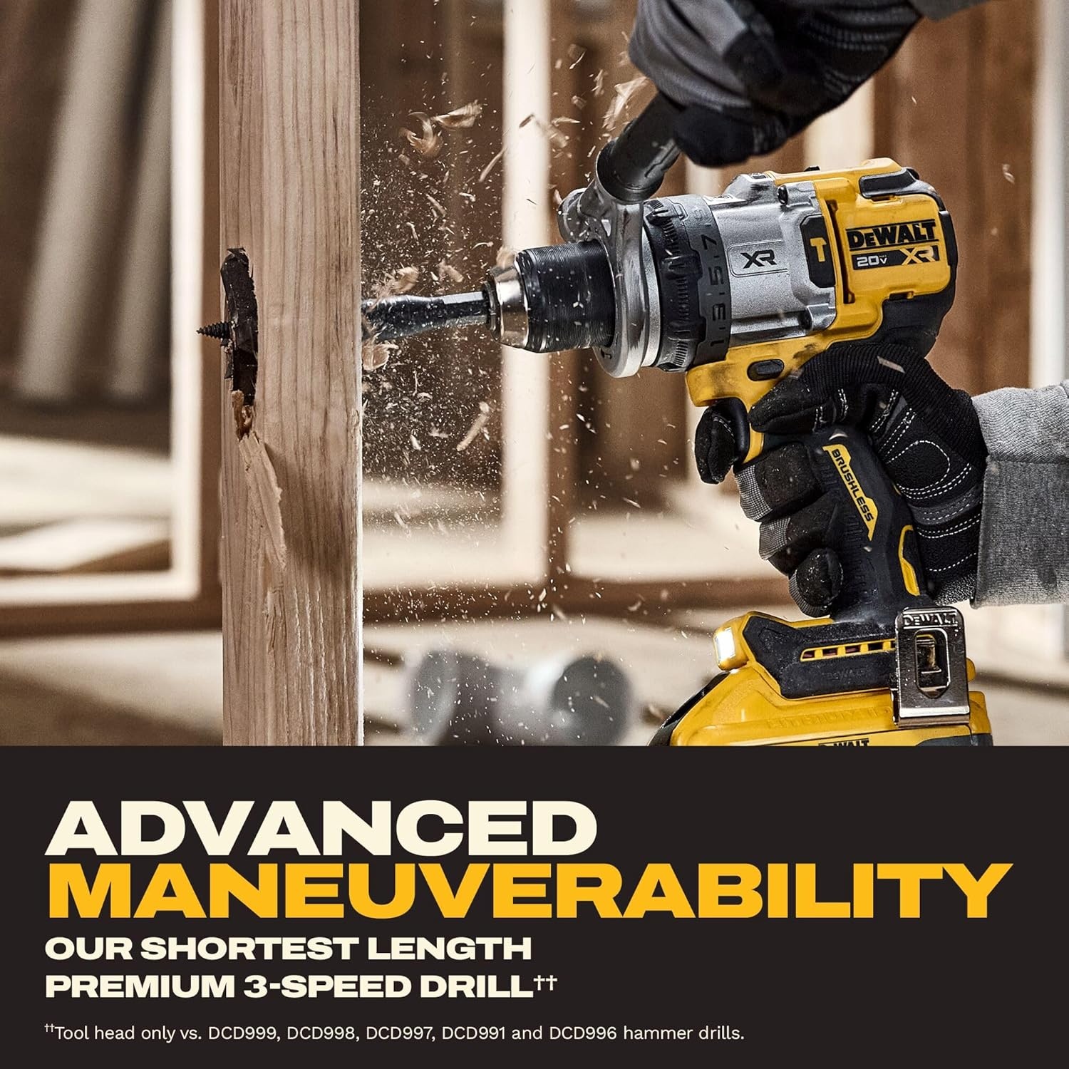 imageDEWALT 20V MAX XR Brushless Hammer Drill 12 In and High Torque 14 Impact Driver Combo with 2 x 4 Ah Batteries and 4 Amp Charger DCK2112QQ22 Tools Bag