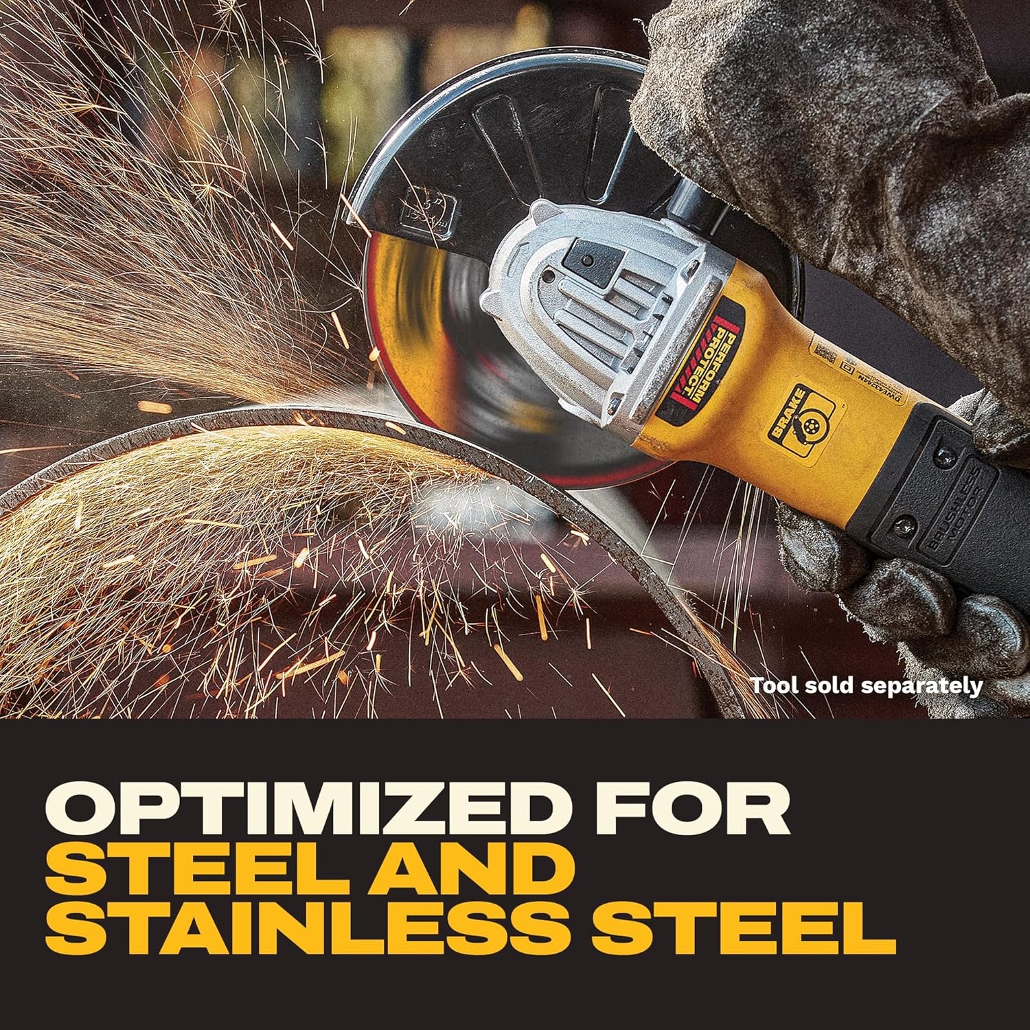 imageDEWALT 412 In x 045 in Aluminum Oxide Bonded Abrasive Cut Off Blade with 78 in Arbor 15 Pack General Purpose Cutting Wheels DWA8051B15