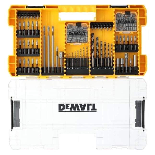 imageTough Grip 120Piece Screwdriver Bit Set 14in Hex Shank Impact Ready Alloy Steel DWAF120SETTG