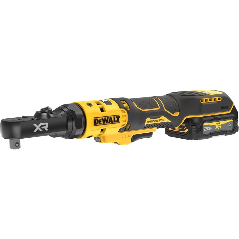 imageDEWALT 20V MAX XR Brushless 14 in amp 38 in Sealed Head Ratchet Kit DCF520GE1