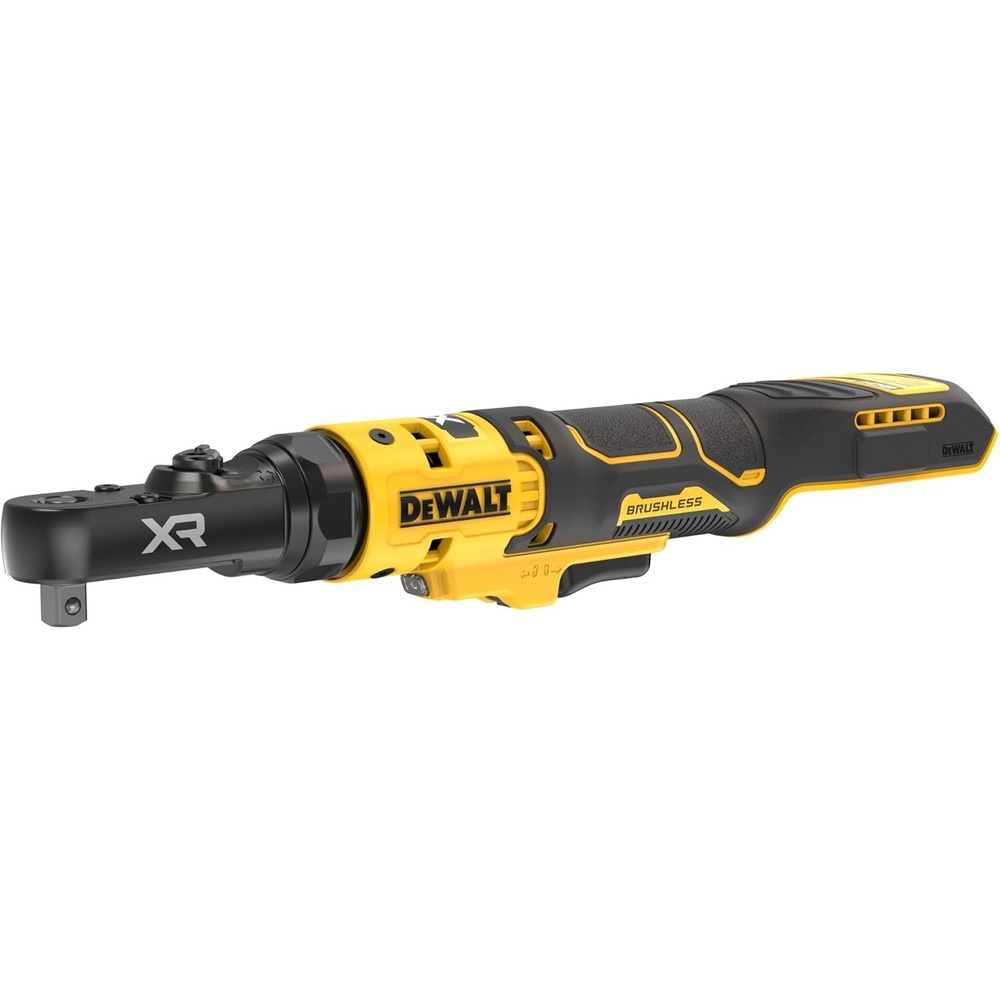 imageDEWALT 20V MAX XR Brushless 14 in amp 38 in Sealed Head Ratchet Tool Only DCF520B