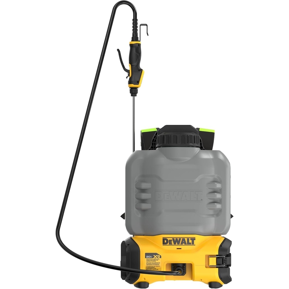 imageDEWALT 20V MAX XR High Capacity Concrete Chemical Sprayer 4Gallon Tank 150 PSI 6 Nozzles 10Speed Flow Control Tool Connect Ready Backpack Straps Battery amp Charger Not Included DCCS1100B