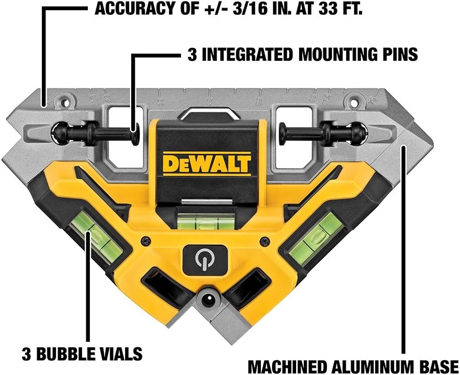 image:imageDEWALT DW0802 33 Laser Square Yellow