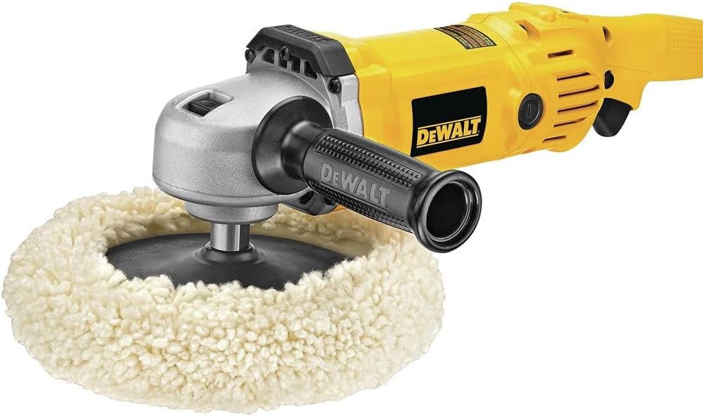 image:imageDEWALT Variable Speed Polisher includes 2 position side handle backing pad 7 to 9Inch DWP849