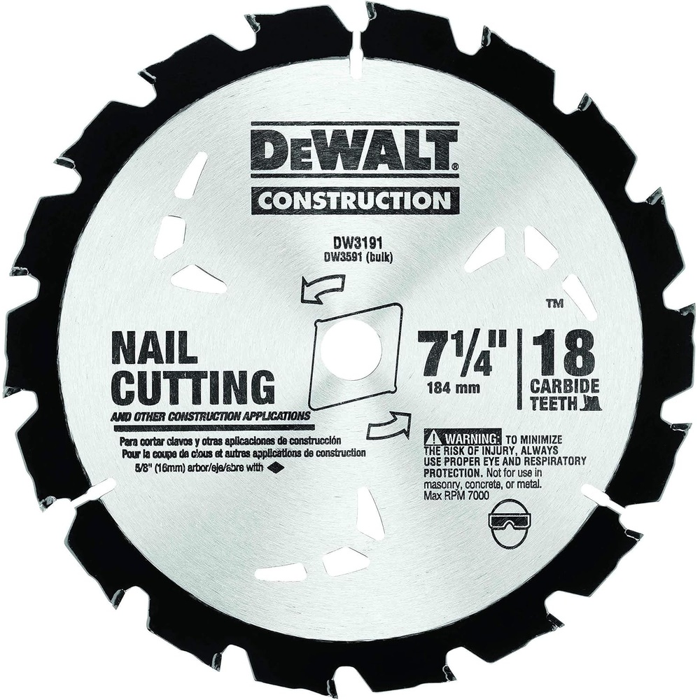 image:imageDEWALT Circular Saw Blade 7 14 Inch 18 Tooth Wood Cutting DW3191