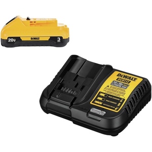 DEWALT 20V MAX Battery and Dewalt Battery Charger Combo XR POWERPACK™ 4Ah , LED Charge Indicator(DCB2104C)(3 Ah)