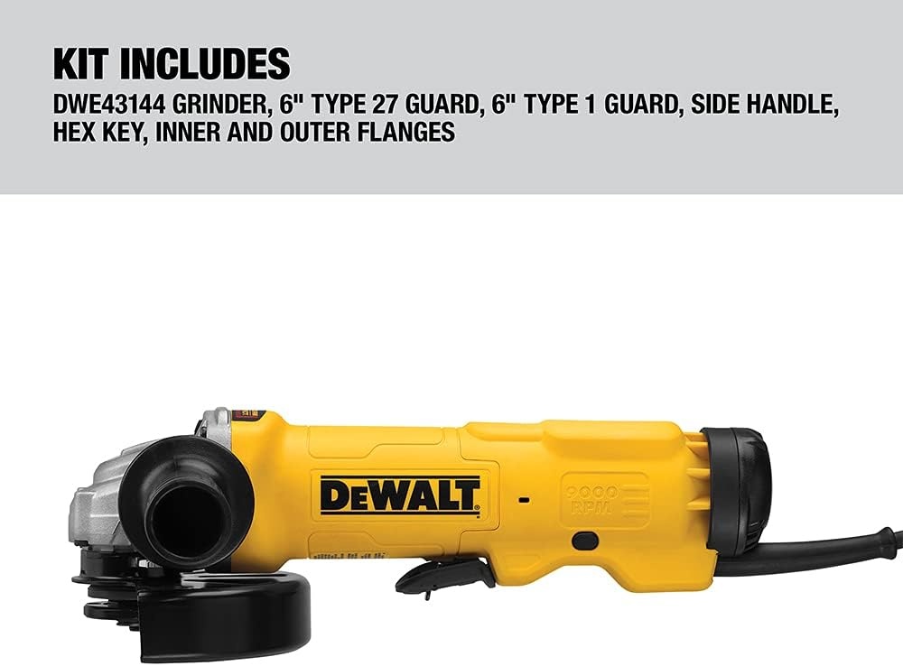 image:imageDEWALT DWE43144 High Performance Paddle Switch Grinder 6