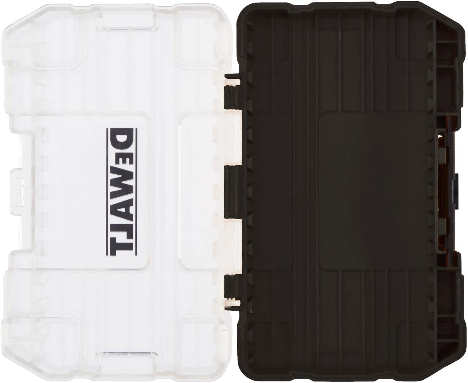 image:imageDEWALT ToughCase Tool Box For Small Parts 1 Compartment Organizer Clip Latch For Secure Closing DWASTCASEBLK