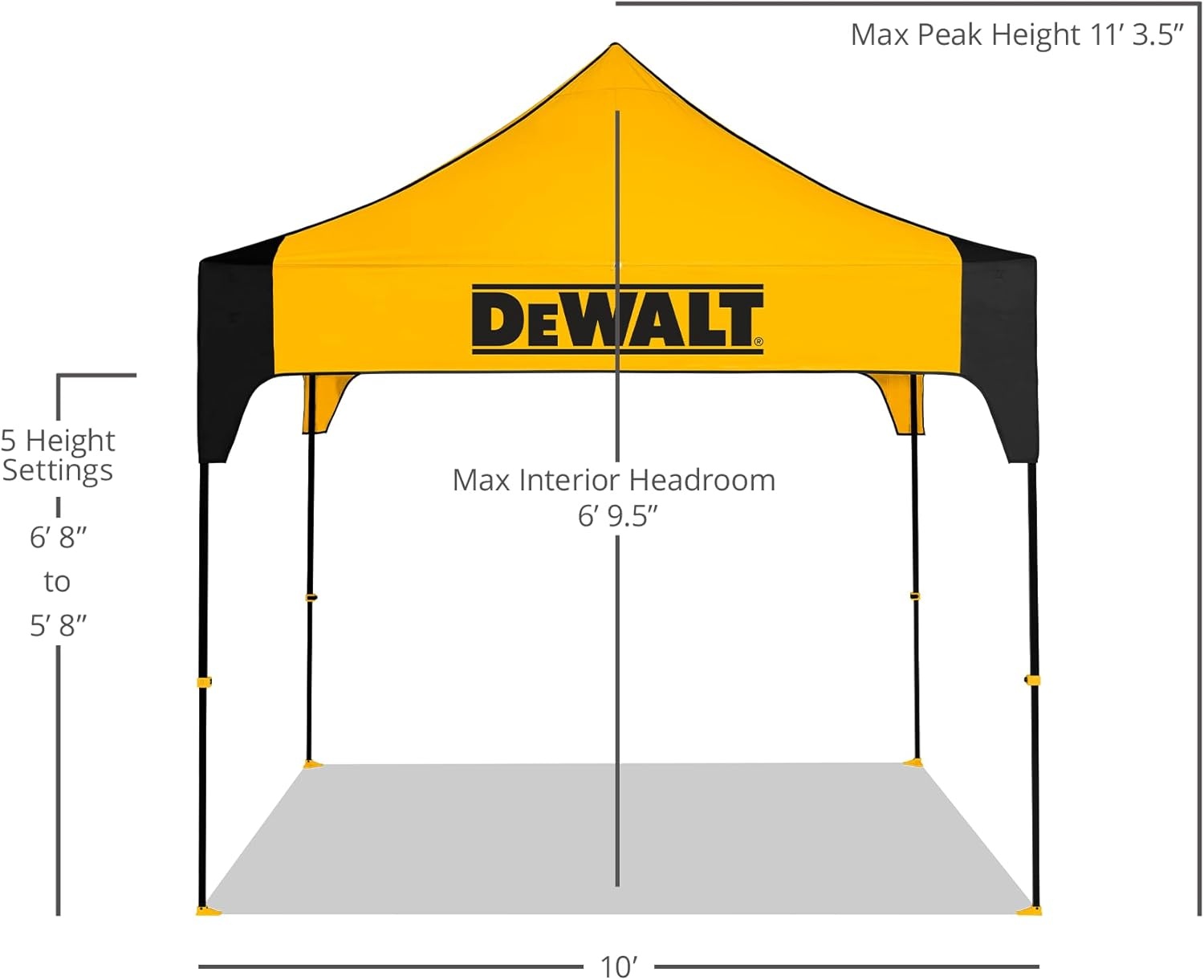image:imageDEWALT Work Shelter 10 x 10 Canopy