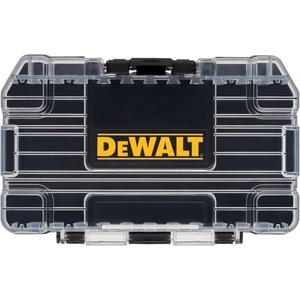 DEWALT ToughCase Tool Box, For Small Parts, 1 Compartment Organizer, Clip Latch For Secure Closing (DWASTCASEBLK)