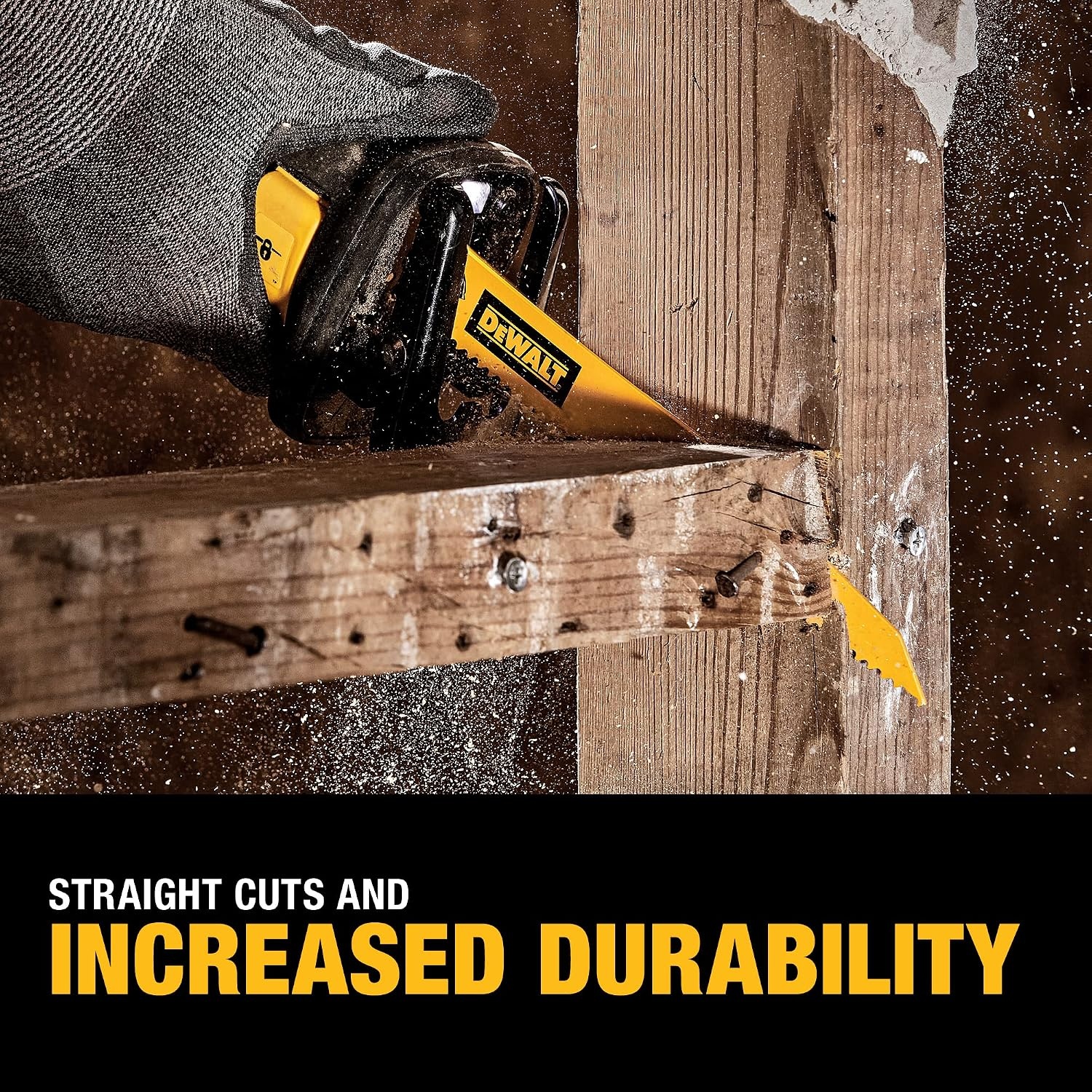 image:imageDEWALT 6Inch Reciprocating Saw Blades 6TPI Demolition 5Pack DWAR60666piece Set